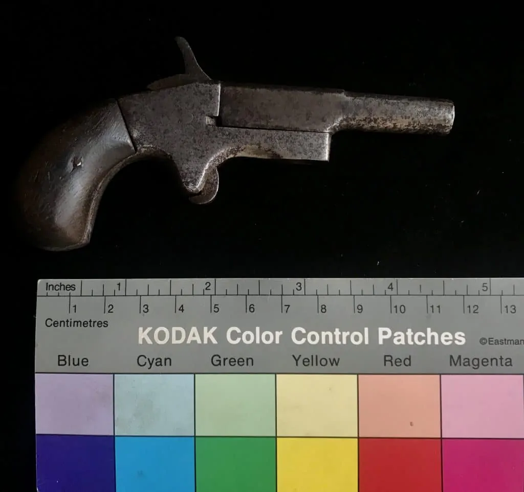1860 Gun Antique Muff Pistol 22 Caliber History