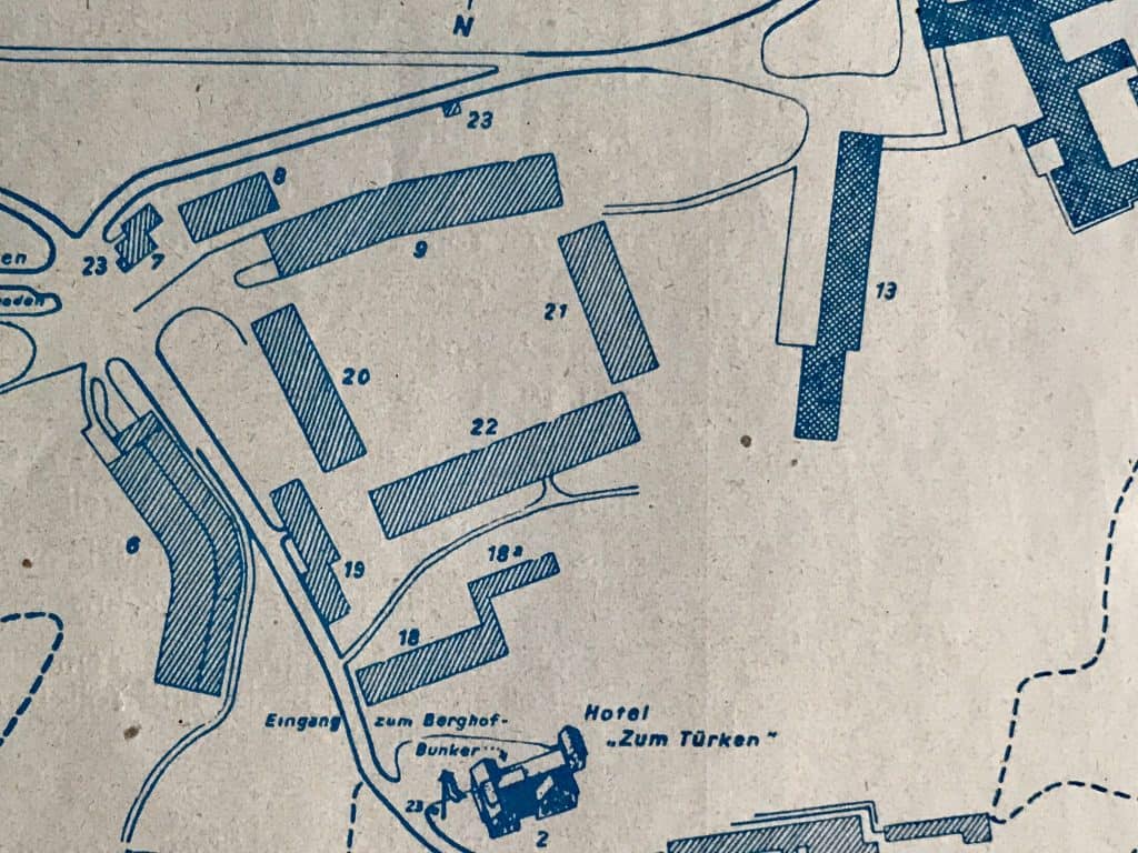 Map of Obersalzberg Mountain Berghof, Eagles Nest | Gettysburg Museum