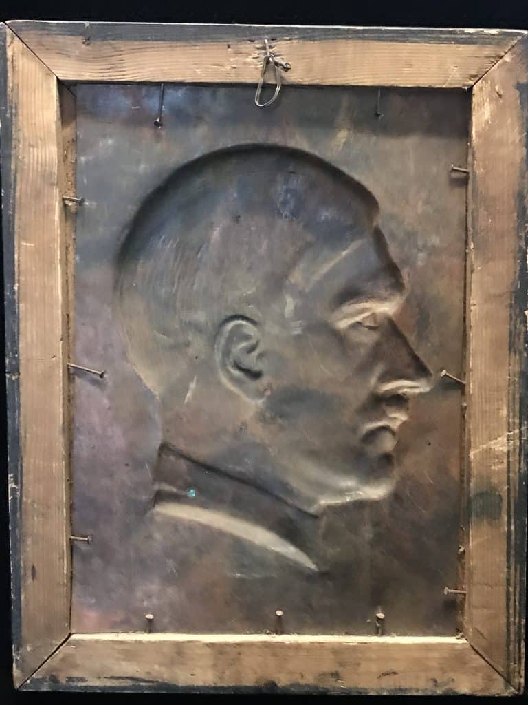 Original 1930's Copper Adolf Hitler Relief for Sale | Gettysburg Museum
