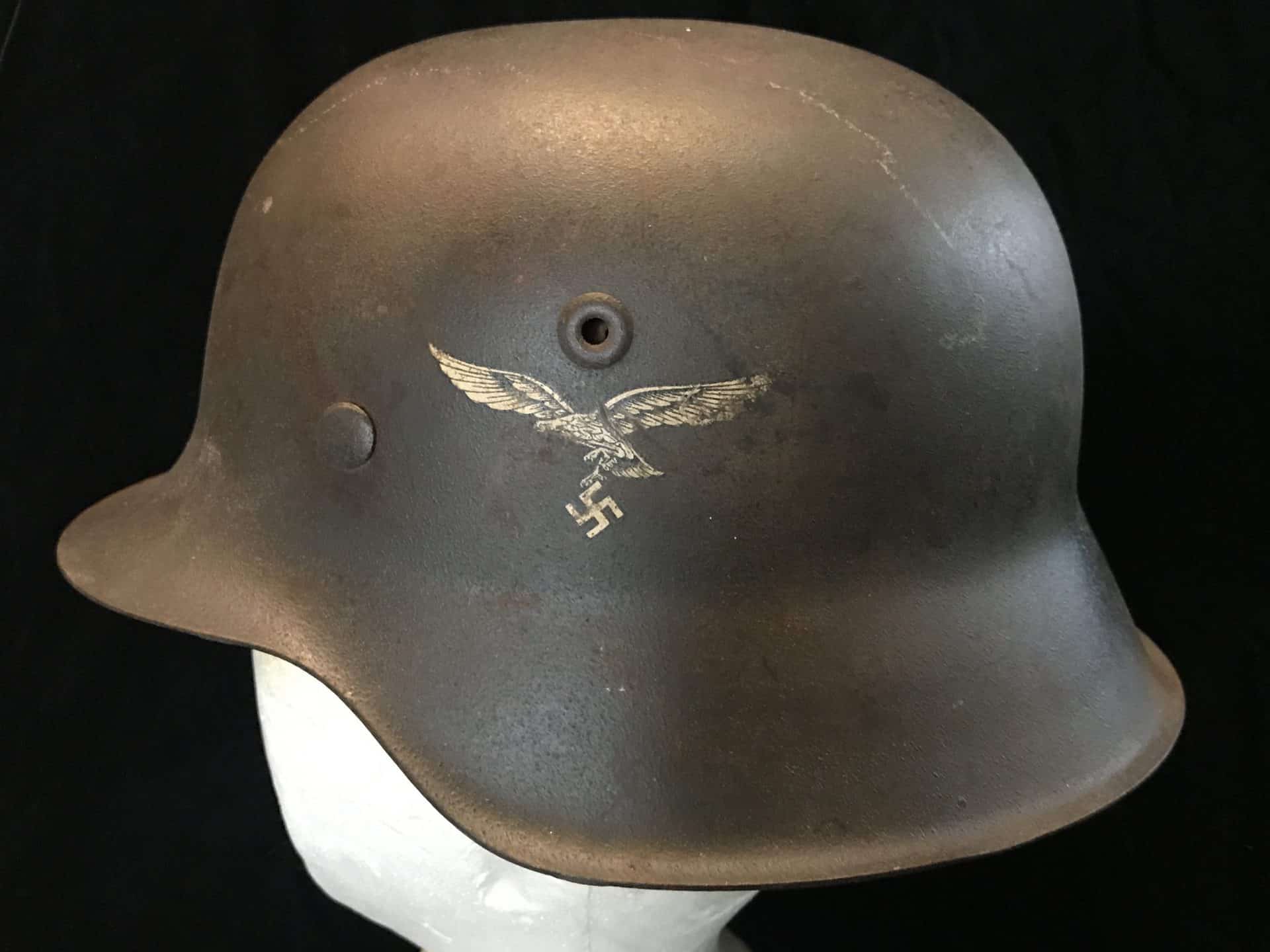 WWII German Luftwaffe Airforce M42 Helmet (Stahlhelm M42)