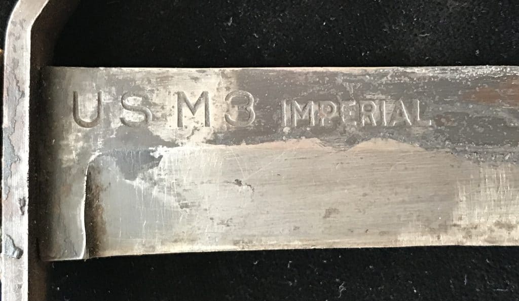 WW2 US Army knife – 1943 M3 knife with USM6 scabbard used by 82nd Airborne
