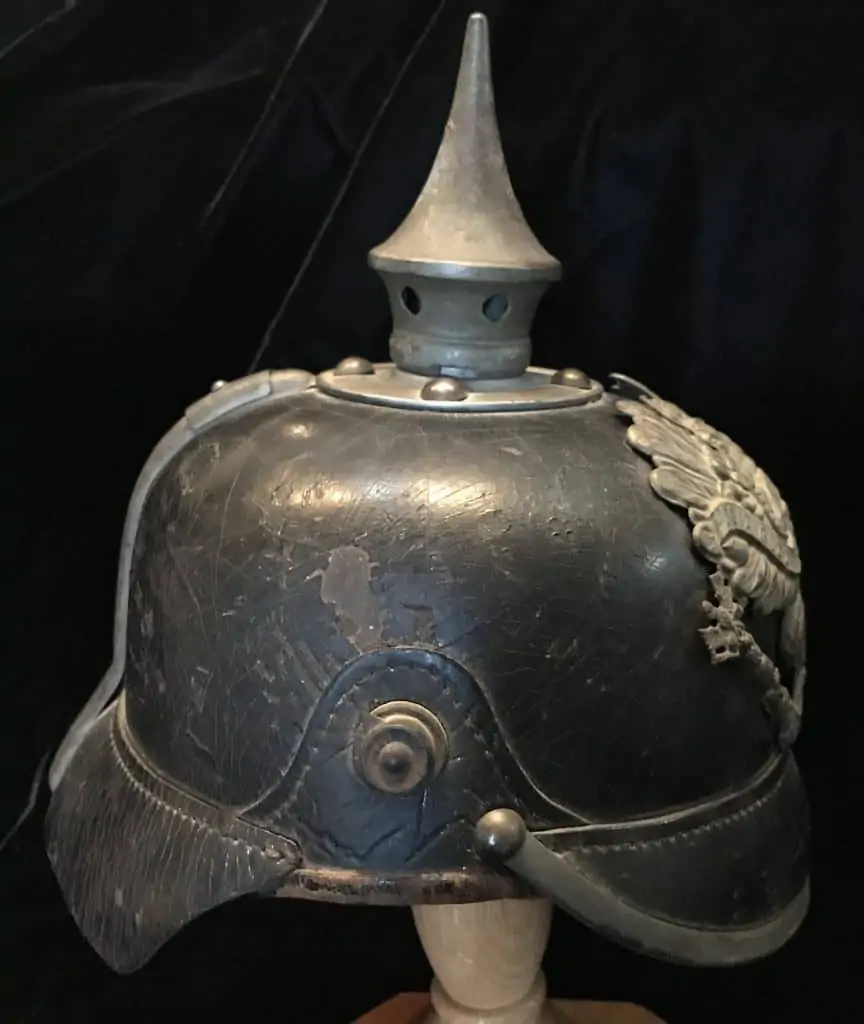 WW1 Prussian pickelhaube helmet – German helmet spike from Imperial German army