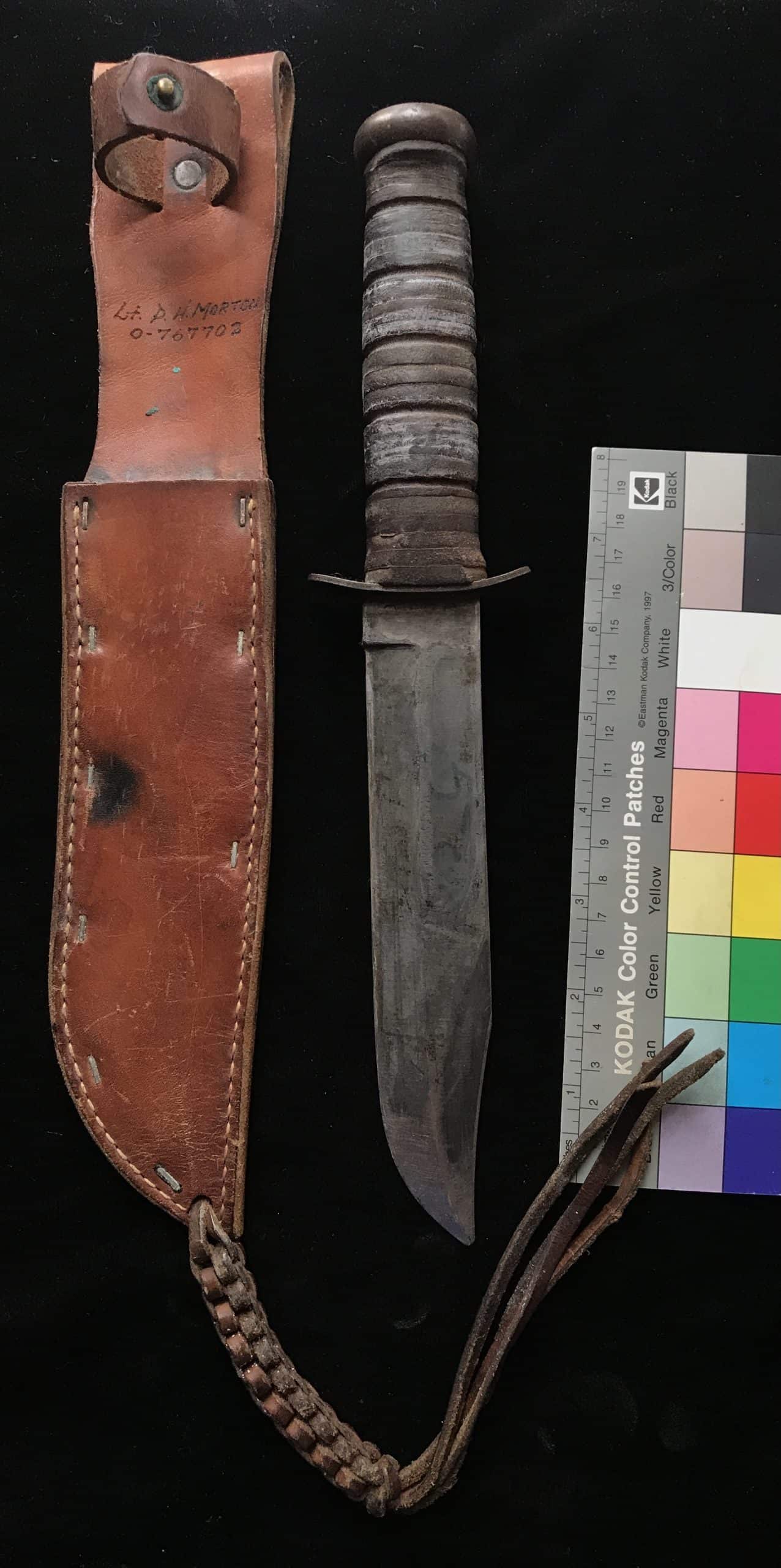 Original WWII U.S.M.C. (Marine) Legendary KABARR Fighting Knife Named