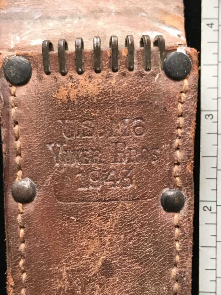 Airborne knife from WWII – World War 2 knives for sale with M6 leather scabbard