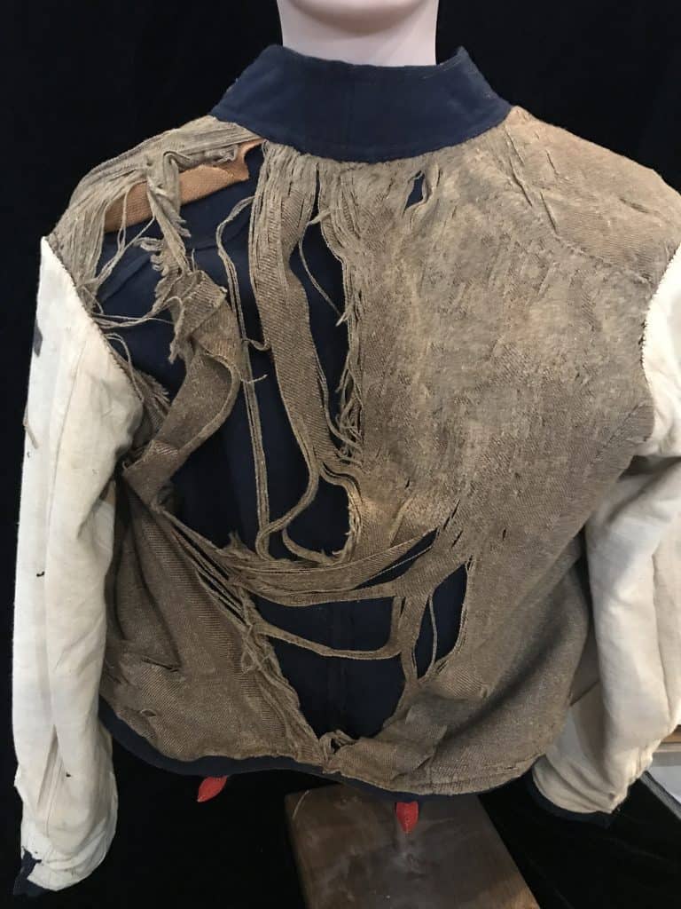 Civil War Union soldier’s jacket: artillery shell coat