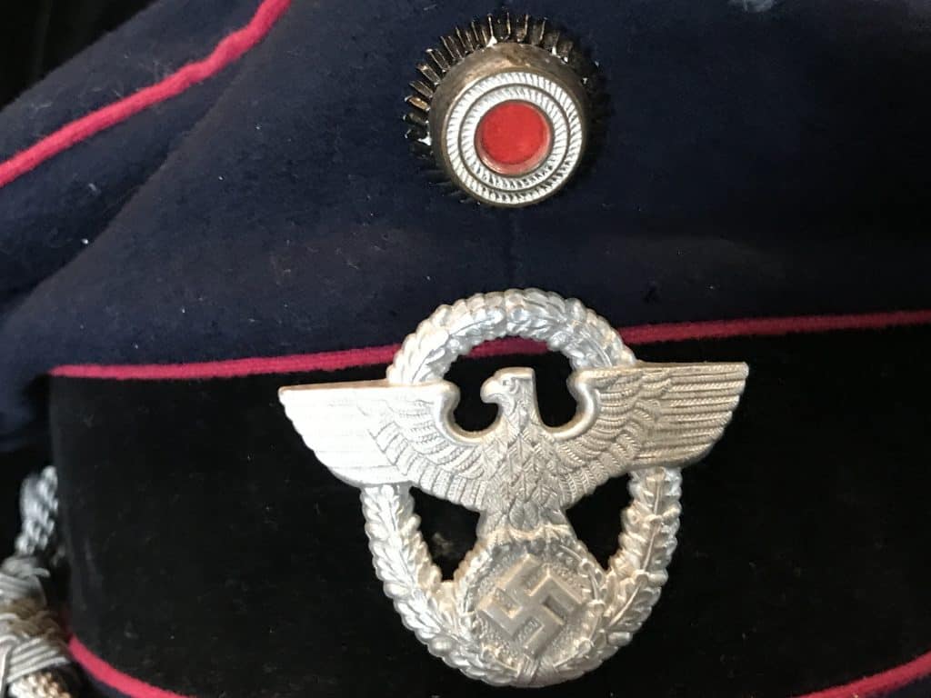 ss officer hat authentic