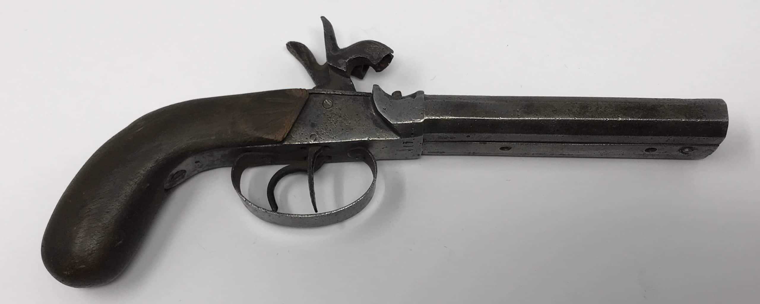 Civil War Double Barrel Cap & Ball Pistol Gettysburg Museum