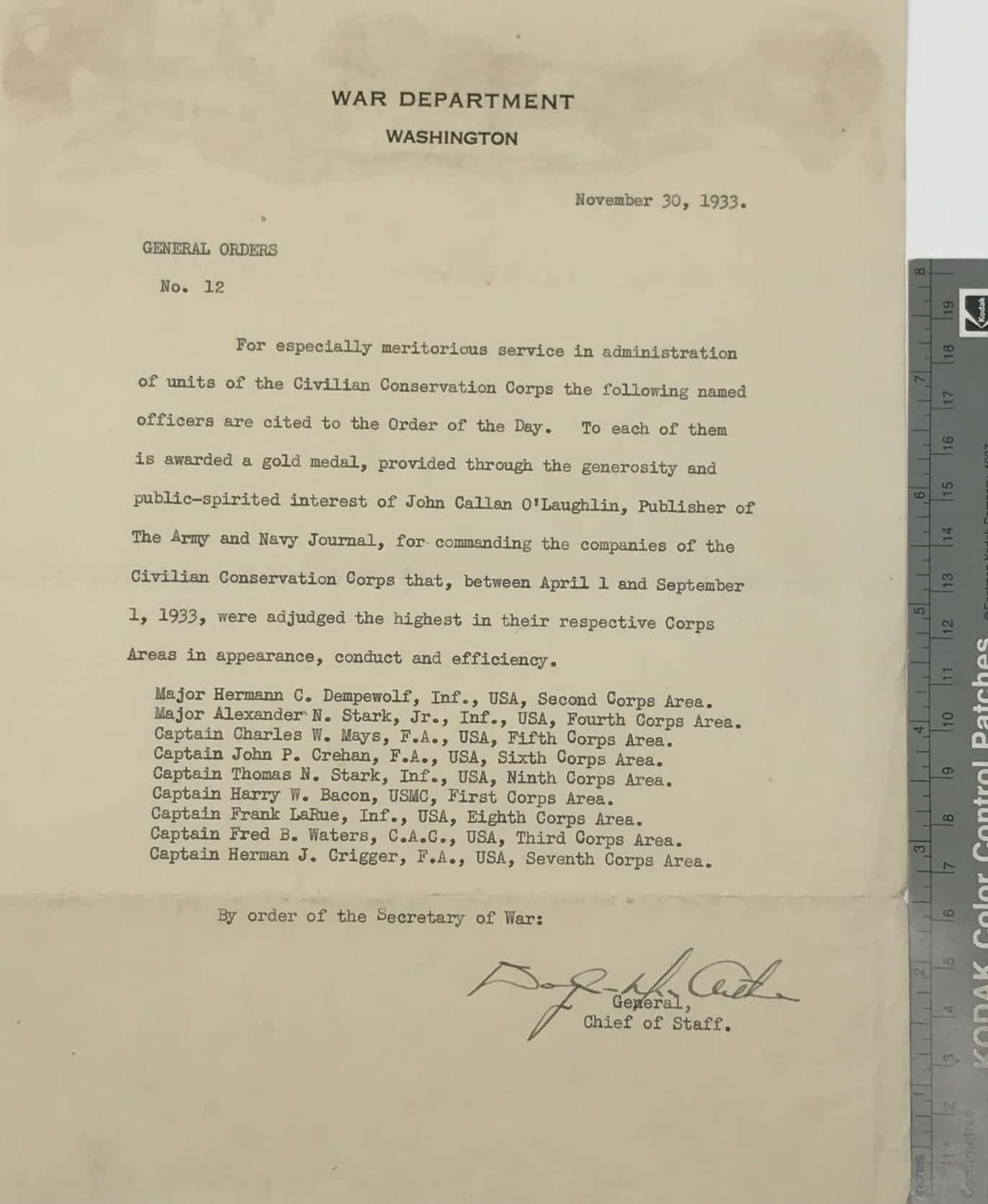 Uncover MacArthur 1933 Hand Signed Letter at Gettysburg