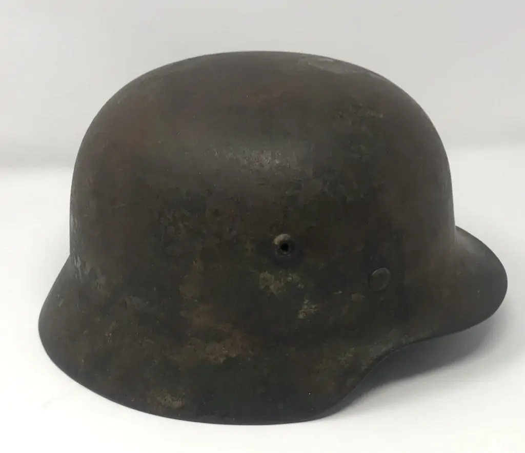 German helmet Normandy camo pattern from WW2.