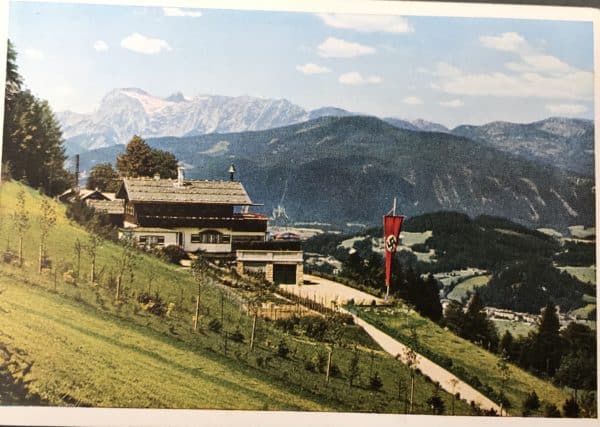 Original German Color Photo Post Card of Adolf Hitler's Berghof for Sale