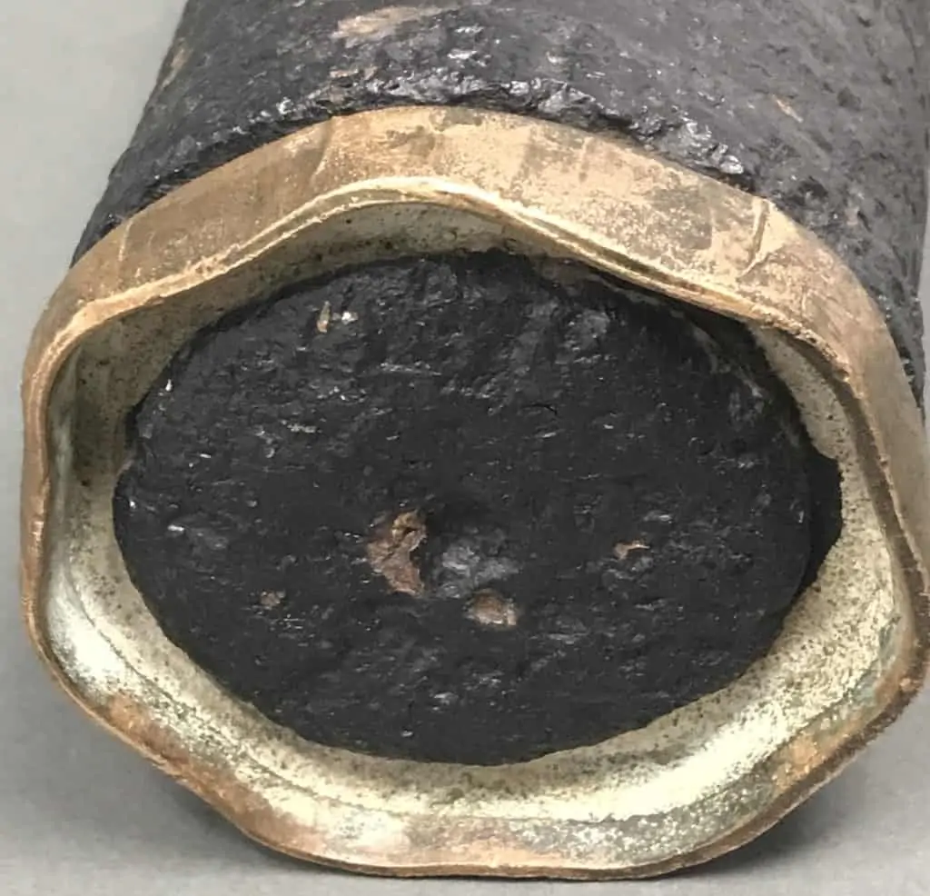 Confederate Artillery Shell - Civil War Artifact Display