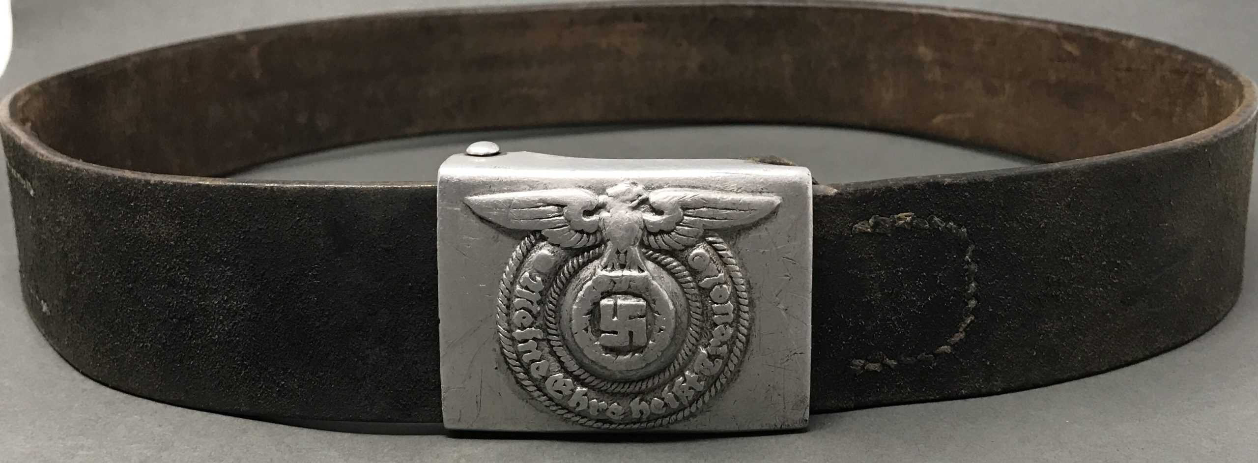 Original WWII Allgemeine &amp; Waffen SS Belt Buckle | Gettysburg Museum