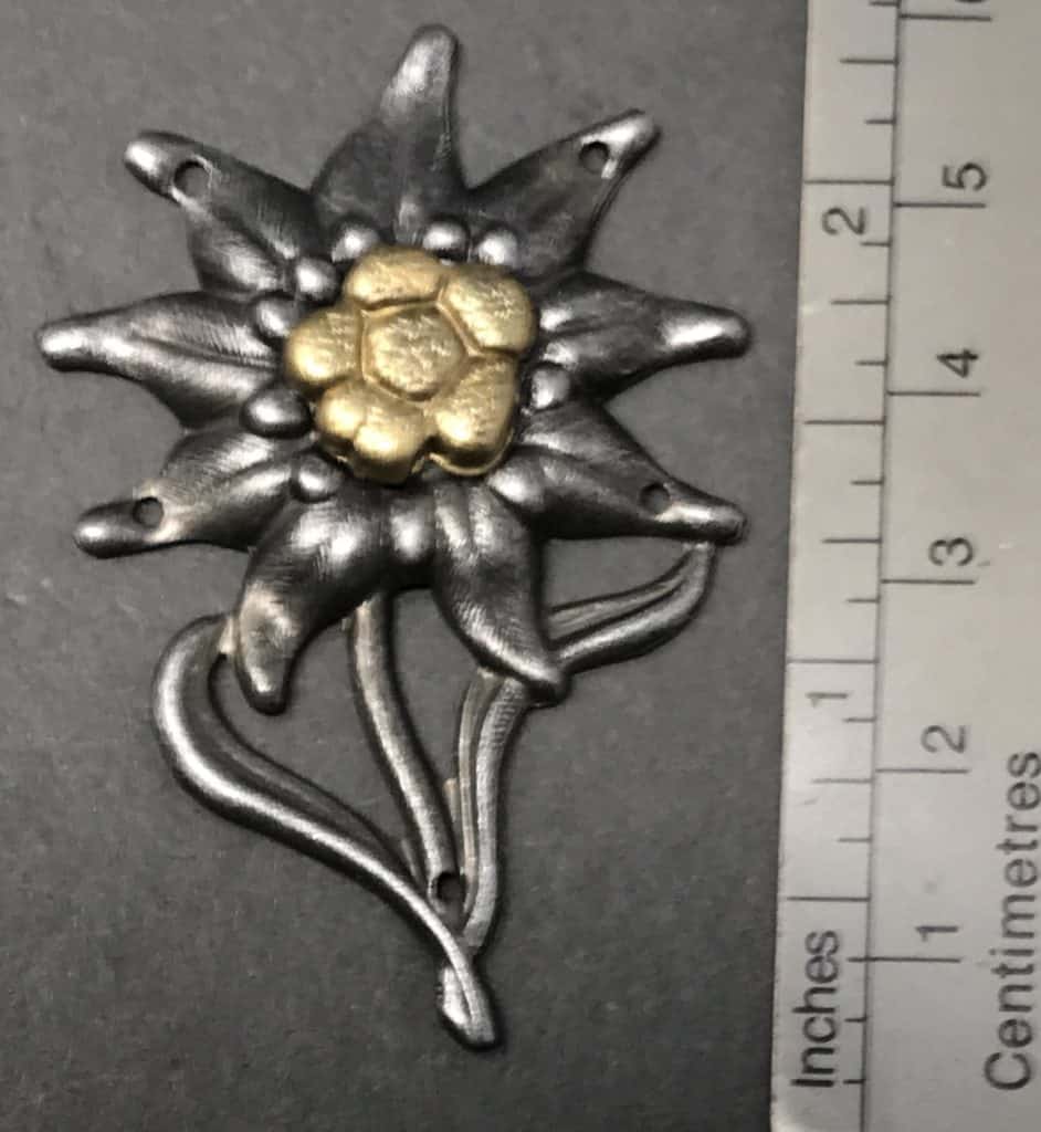 Genuine German army hat mountain troops Insignia Badge cap cockade edelweiss Genuine German army hat mountain troops Insignia Badge cap cockade edelweiss