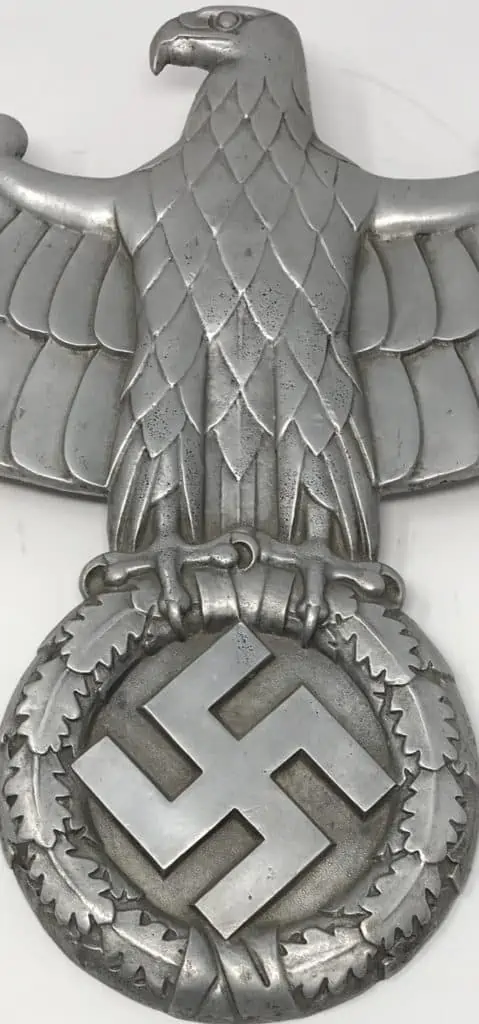 Reich eagle train artifact – German railway eagle mounted on WWII train