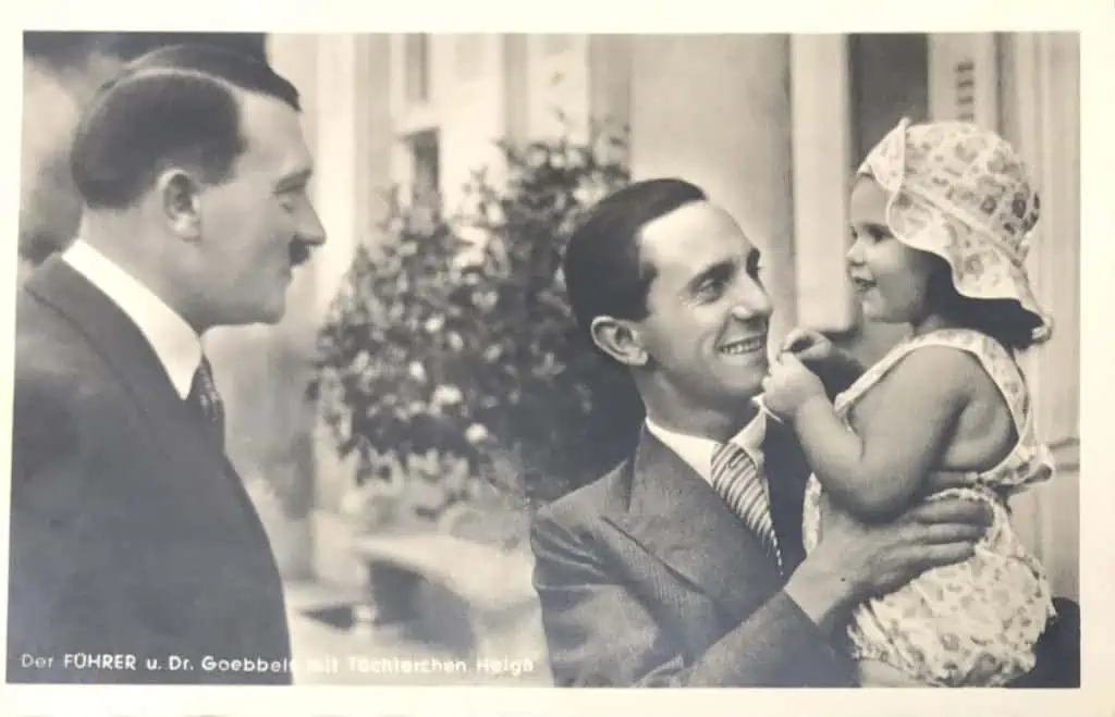 Helga Goebbels photo with Joseph Goebbels and Hitler – rare image tied to Helga Goebbels diary and tragedy
