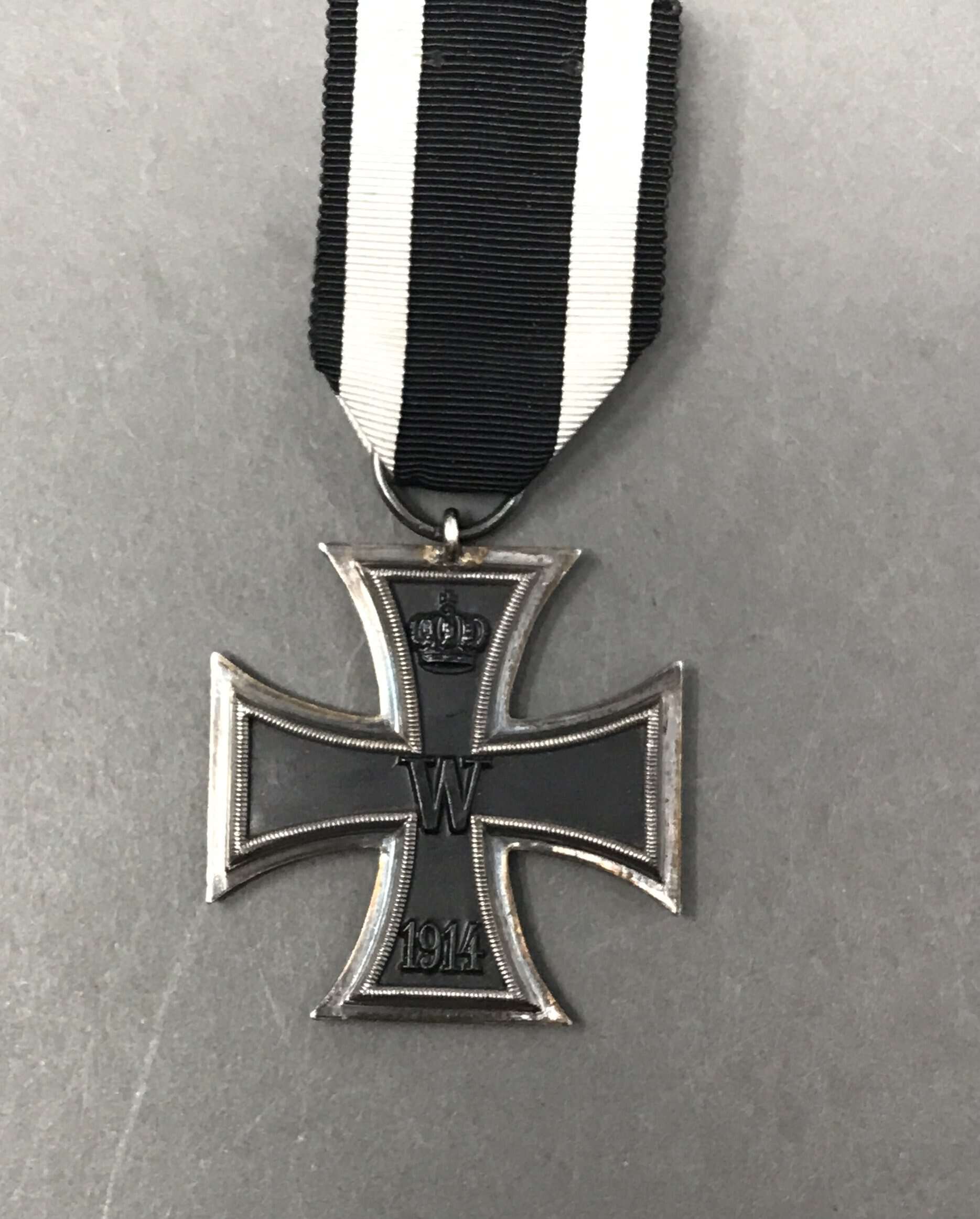 WWI 1914 Iron Cross 2nd Class Medal for Sale Gettysburg Museum