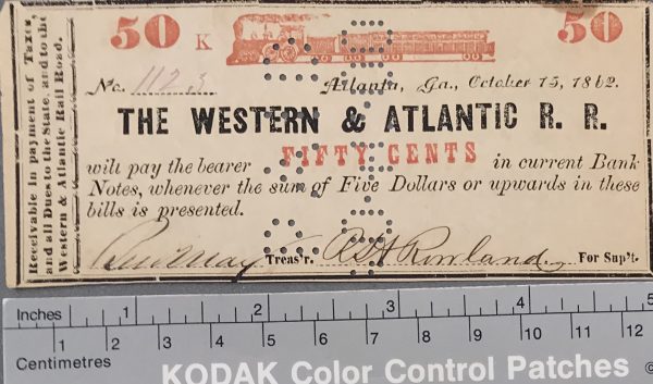 Authentic Civil War Note Confederate Civil War Era 1862 WESTERN ...