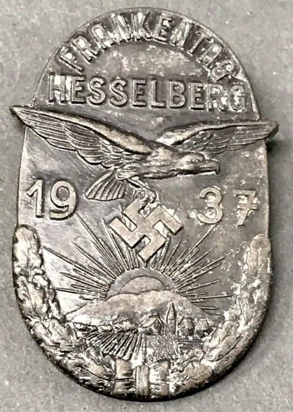Frankentag Hesselberg Abzeichen 1937 Badge