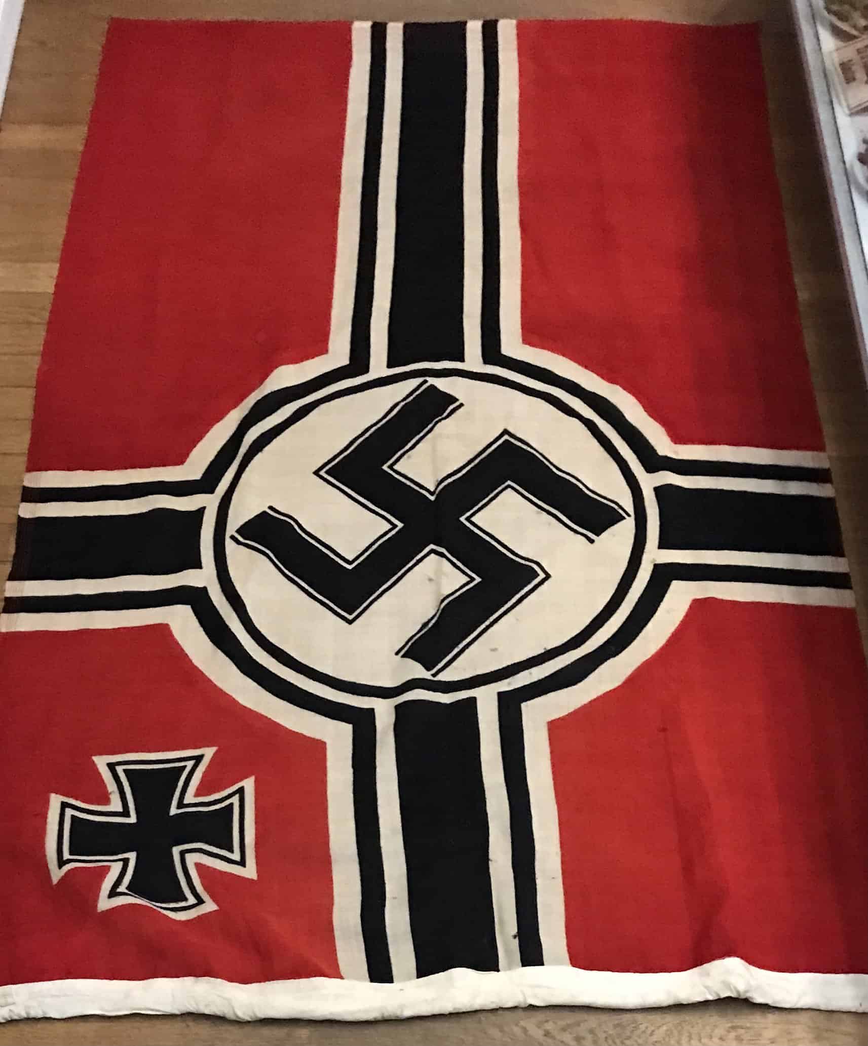 WWII Authentic NSDAP War Flag | Gettysburg Museum Exhibit