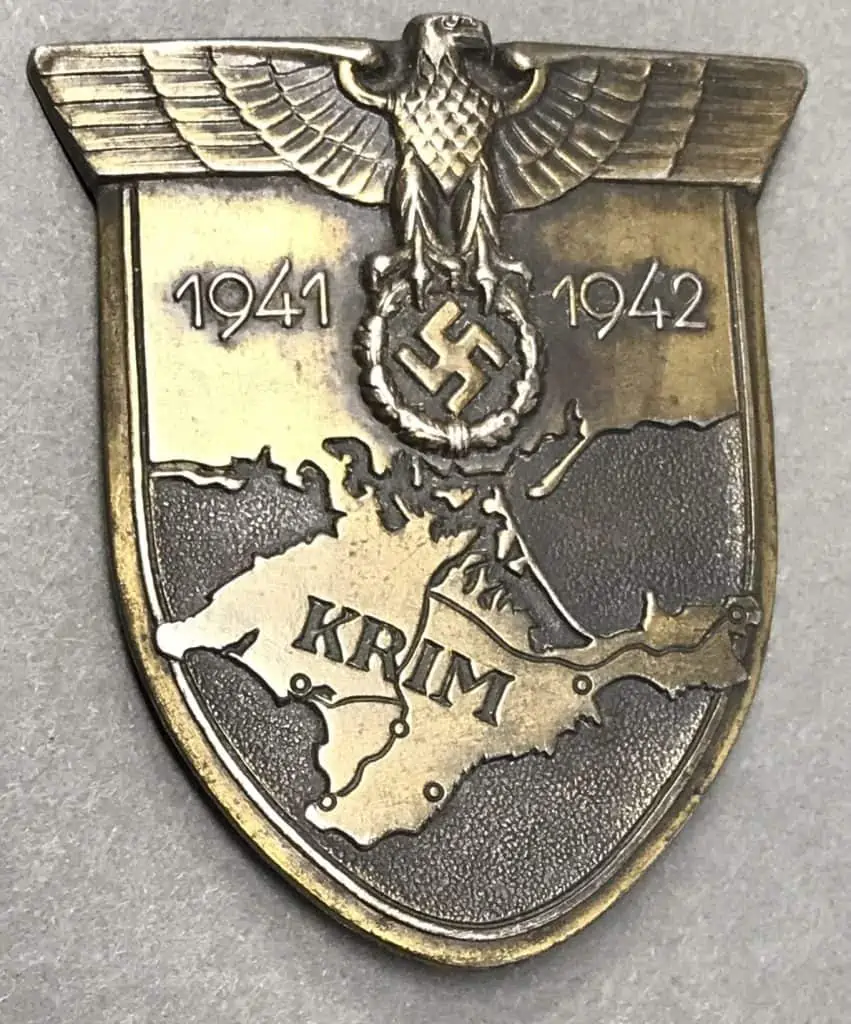 Original German WWII Uniform Cut Off Heer Army Crimea Krim Shield