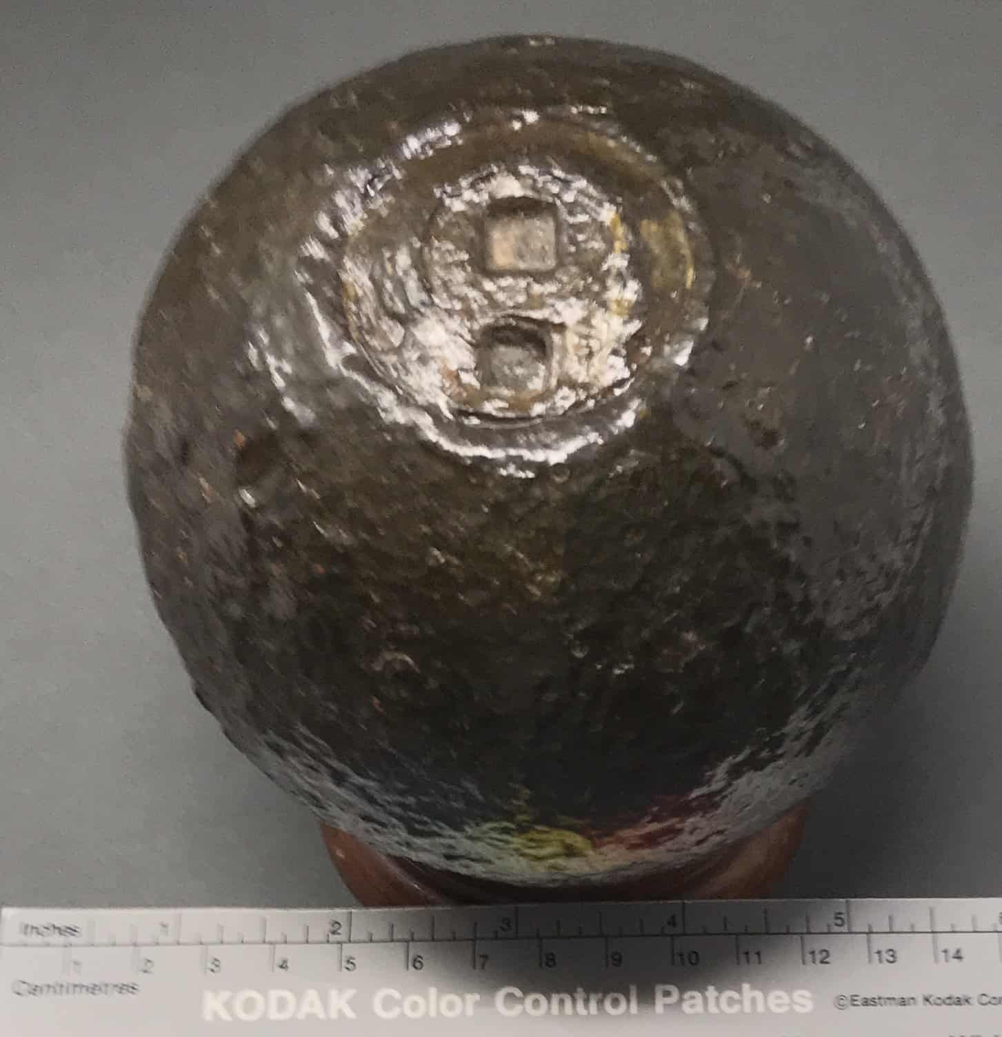 Original Large 12lb. Borman Fuse Case Shot Civil War Cannon Ball