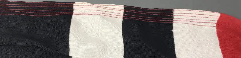 Horizontal view of the WWII German Reichskriegsflagge, a rare war relic