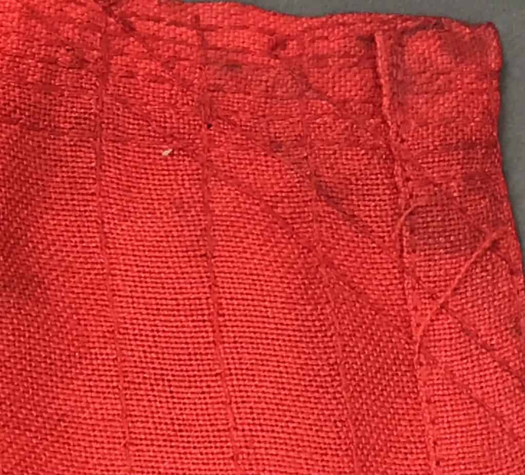 German WWII Nazi war flag showing detailed craftsmanship and preserved condition