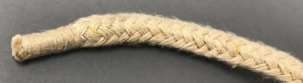 Close-up of the stitching and design of a WWII German national war flag