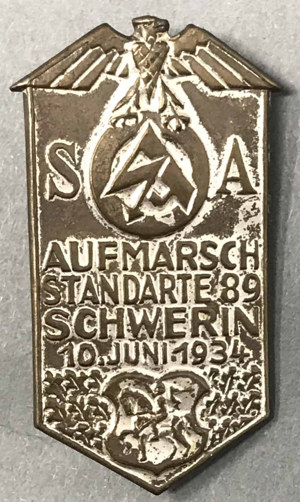 エスペラント　ESPERANTO　1933 1934 1935 Rare 1934 SA Rally Badge | Certified WWII Artifact For Sale