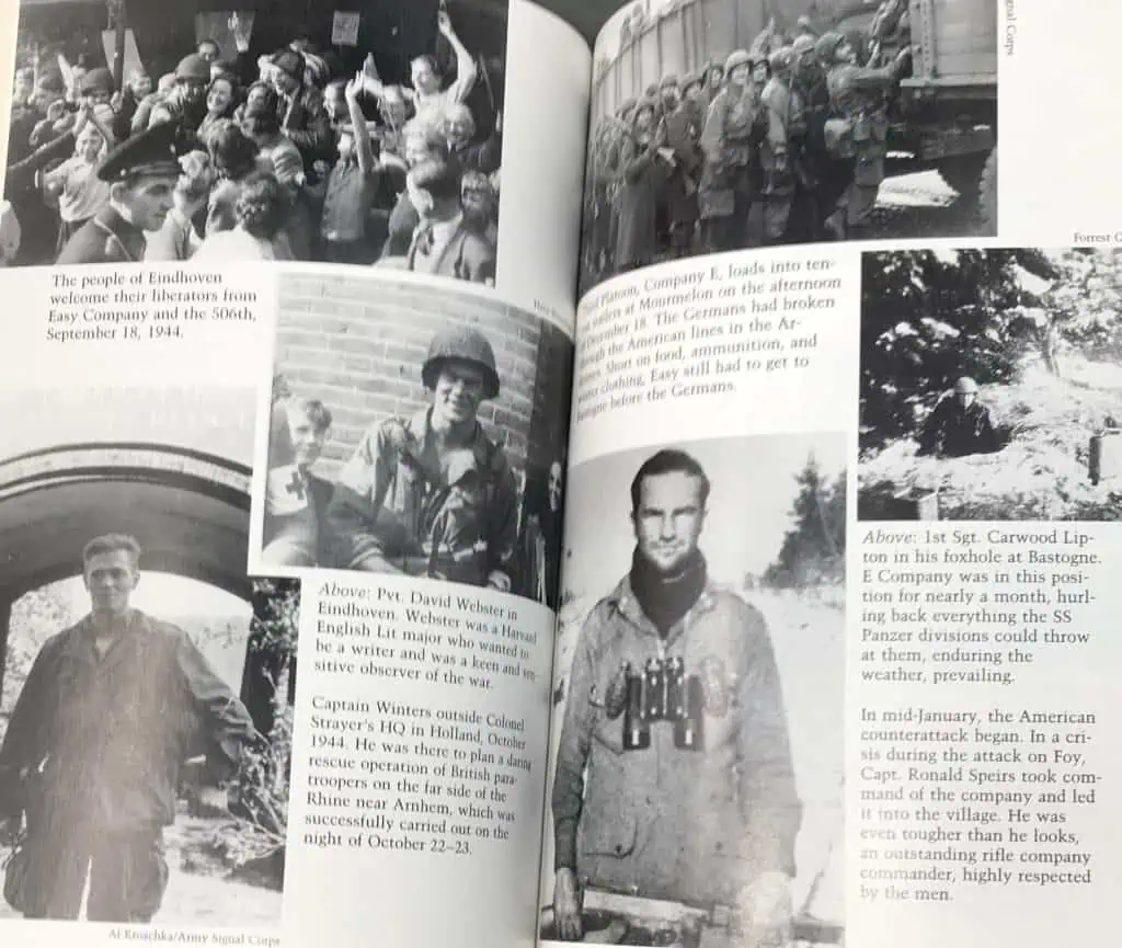 First edition of 'Band of Brothers' with Major Dick Winters' autograph, a prized item certified by the Gettysburg Museum