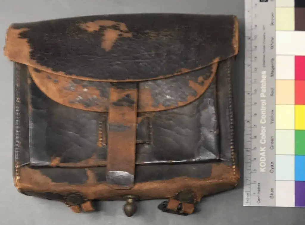Civil War ammo crate artifact used during the conflict