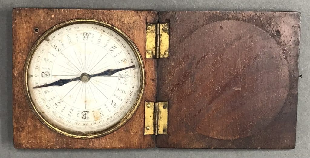 Civil War Compass for Sale Antique Wood Compass