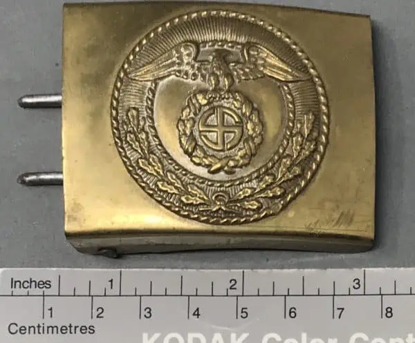 Sundial Swastika German NSDAP (Nazi) Brownshirt SA Belt Buckle