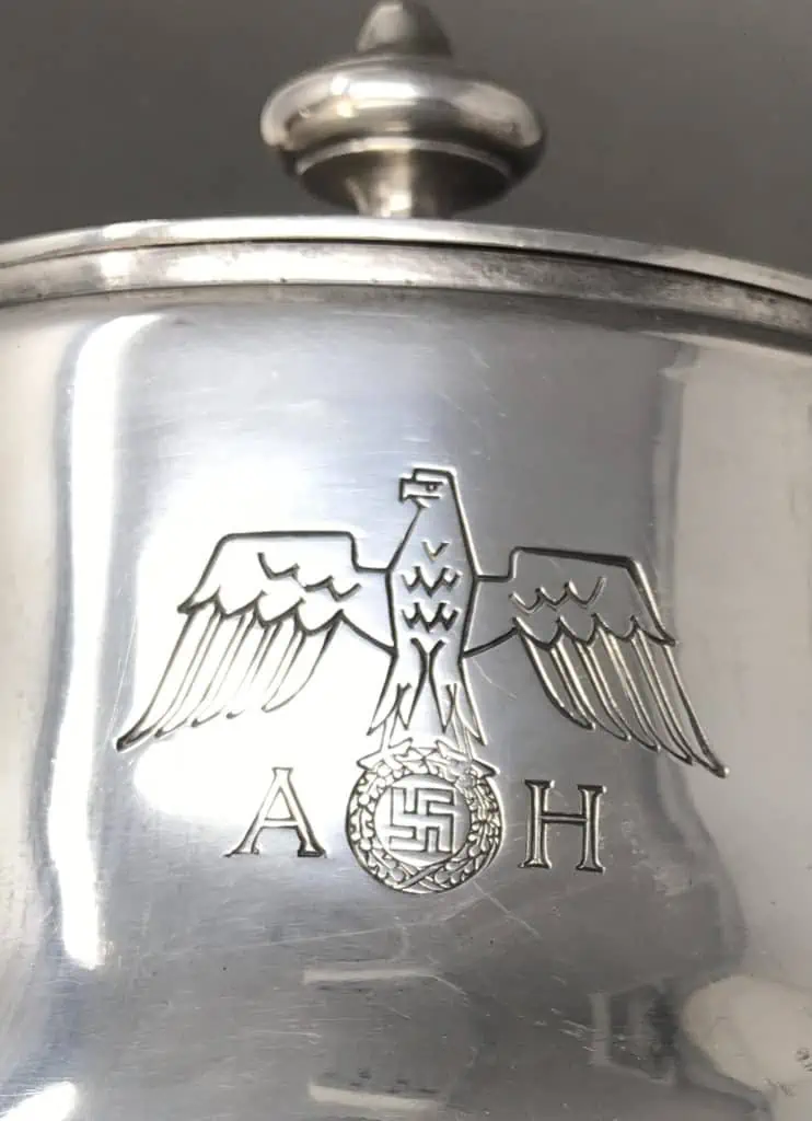 Adolf Hitler's Personal Formal Pattern Silver Tea Pot By Wellner Recovered  By A U.S. Veteran Certified By The Gettysburg Museum Of History