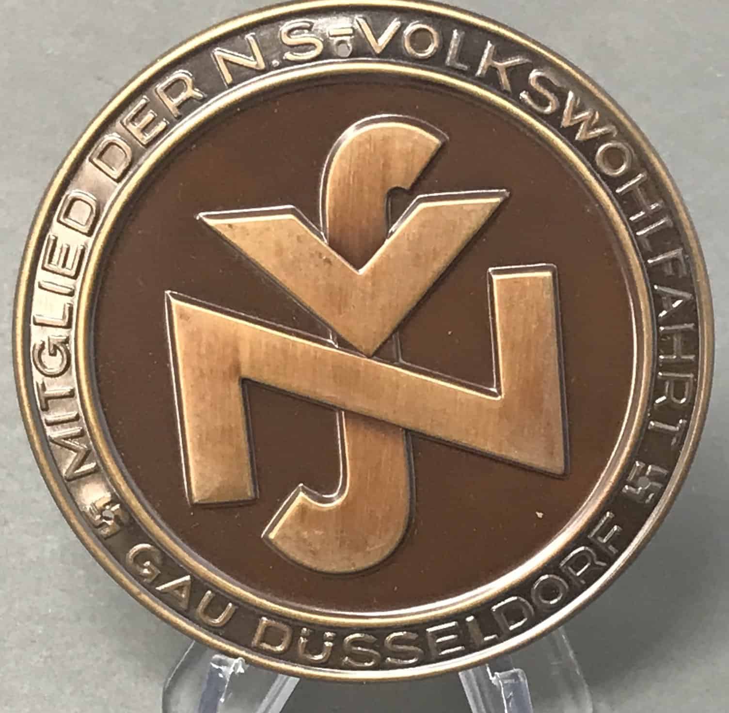 激レア　ドイツ帝国大型看板　NSV Certified NSDAP NSV Member's Door Plaque from WWII History