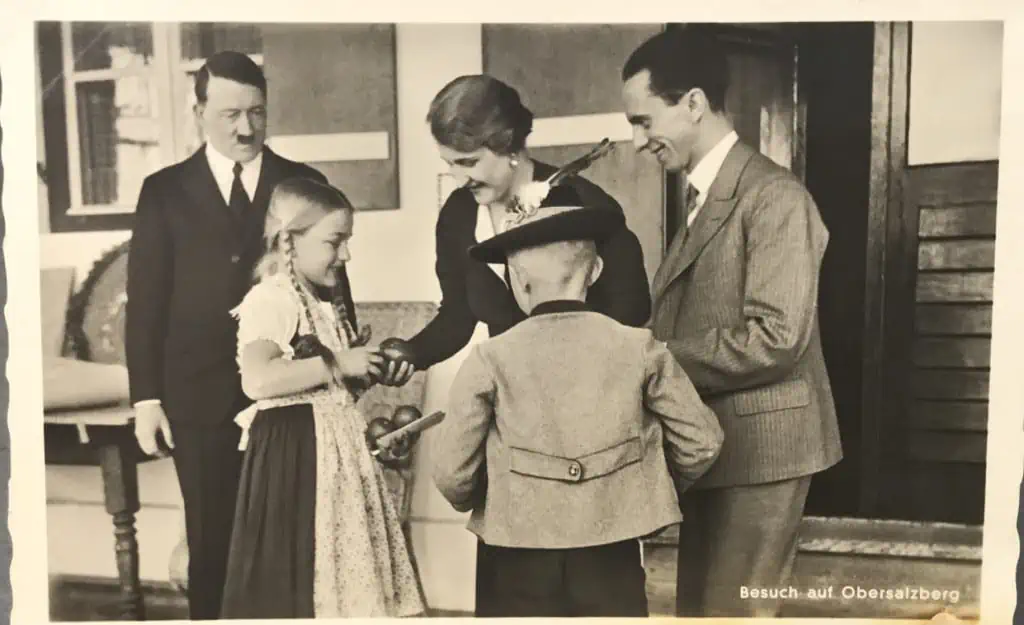 Official Goebbels photo with Hitler – example of Goebbels images from the Third Reich