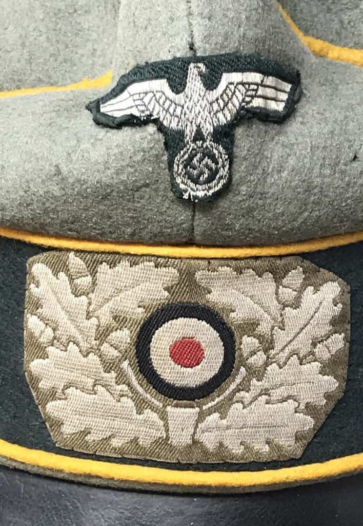 German army crusher hat – Wehrmacht cavalry visor cap WW2