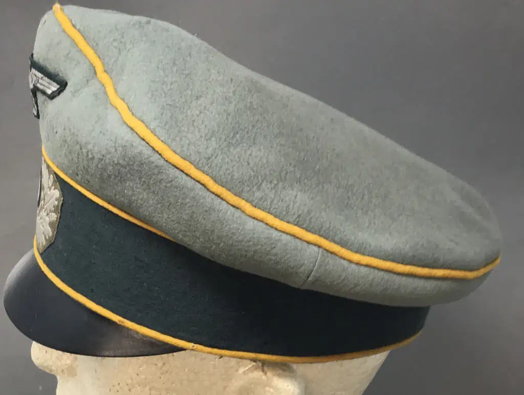 German visor caps of the Second World War – WW2 Heer cavalry crusher style