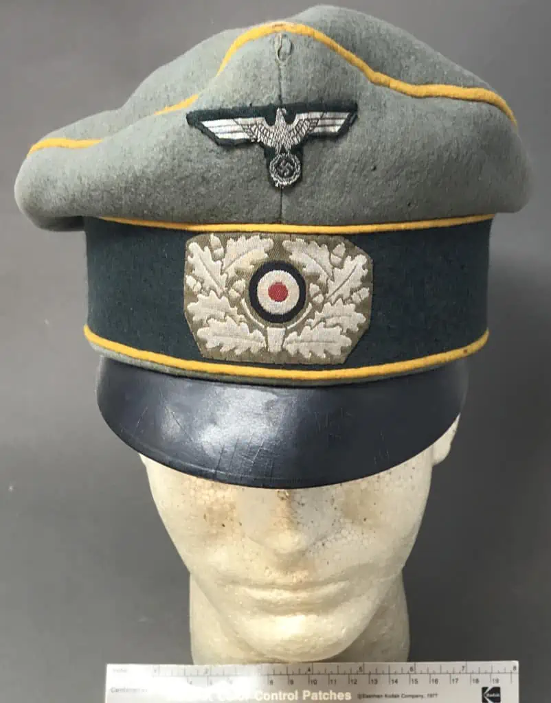 Crusher cap WW2 German army – original WW2 German hat from cavalry officer