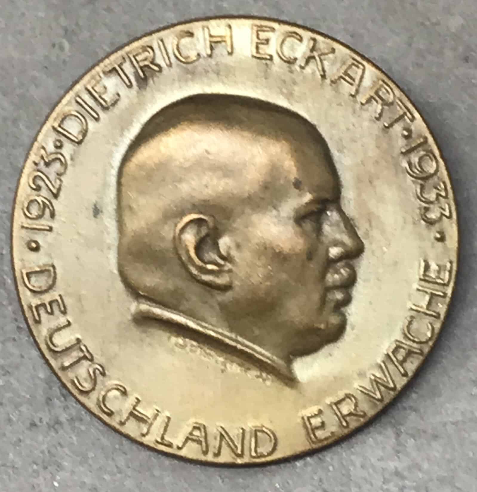 Unearth 1933 Dietrich Eckart Badge: Rare German Relic