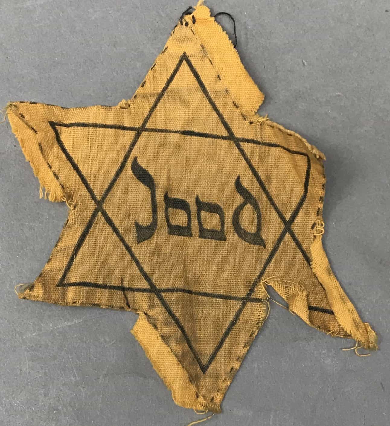 Very Rare WWII Dutch 'Jood' Star of David – Museum Certified