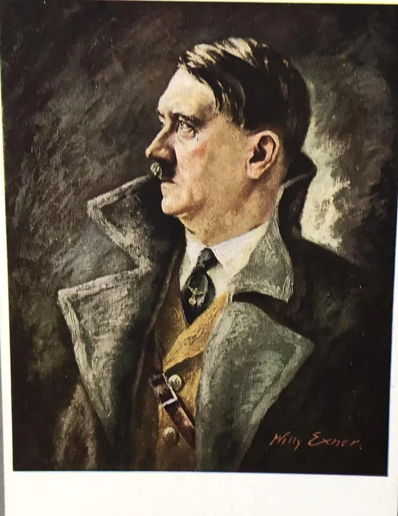 Rare Hitler Portrait Postcard by Hoffman | World War II Memorabilia