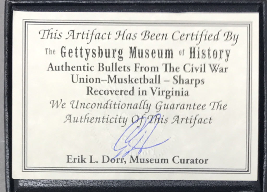 Civil War Relic Identification of Authentic Bullets in Collector’s Case