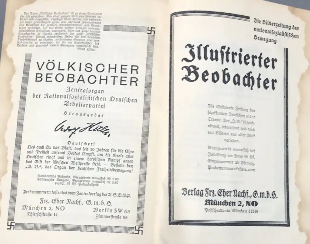 Rare edition Mein Kampf for collectors – value of Mein Kampf 1939 edition