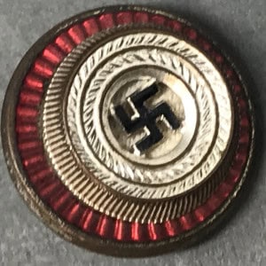 Original GERMAN NSDAP (NAZI PARTY) POLITICAL VISOR CAP COCKADE. (NSDAP Kokarde) Certified