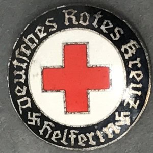 Original WWII German DRK HELPER’S ACTIVE SERVICE BROOCH. (Helferin Abzeichen) Red Cross Nurse Brought Home By A U.S. Veteran Certified