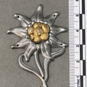 Original WWII German MOUNTAIN TROOPER’S, MOUNTAIN CAP EDELWEISS. (Edelweiss für Bergmütze) Certified