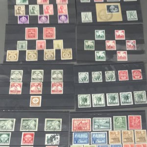 A Very Nice Collection Of 74 German Third Reich Era Stamps Certified