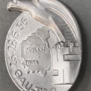 Original German NSDAP (NAZI PARTY) 1936 KOBLENZ-TRIER PROVINCIAL DAY BADGE. (Gautag Abzeichen) Certified