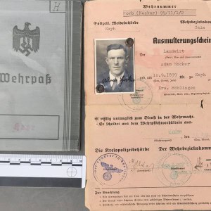 Papers Please! An OUTSTANDING WWII German Army (Heer) Very Interesting Soldier’s Early Type WEHRPASS. (Wehrpaß) Certified